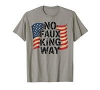Funny Protesting America USA No Faux King Way Camiseta