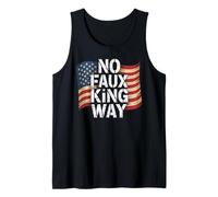 Funny Protesting America USA No Faux King Way Camiseta sin Mangas