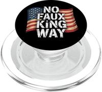 Funny Protesting America USA No Faux King Way PopSockets PopGrip para MagSafe