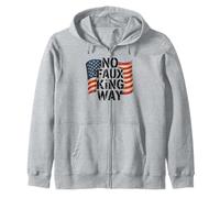 Funny Protesting America USA No Faux King Way Sudadera con Capucha