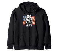 Funny Protesting America USA No Faux King Way Sudadera con Capucha