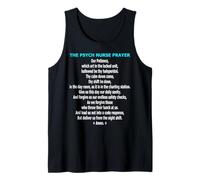 Funny Psych Nurse Oración Psiquiátrica Salud Mental Humor Camiseta sin Mangas