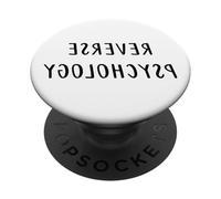 Funny Psychology - Psicología inversa Psicólogo Estudiante PopSockets PopGrip Adhesivo