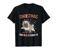 Funny Pug Christmas Chaos Coordinator Men Women Dog Lover Camiseta
