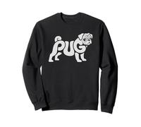 Funny Pug Dad Dueño Dog Amante Service Canine Care Adopte Sudadera