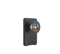 Funny Pug Dad Gnome With Blue Flower Decor For Pug Lover PopSockets PopWallet para MagSafe