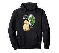 Funny Pug Dinosaur Trex Always Believe In Yourself Espejo Sudadera con Capucha