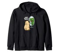 Funny Pug Dinosaur Trex Always Believe In Yourself Espejo Sudadera con Capucha