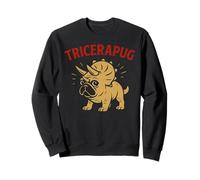 Funny Pug Triceratops Prehistoric Dinosaur Dog Fans Joke Sudadera