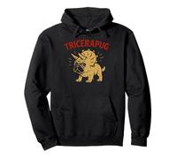 Funny Pug Triceratops Prehistoric Dinosaur Dog Fans Joke Sudadera con Capucha