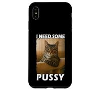 Funny Pussy Cat Meme Adult Joke I Need Some Pussy Meme Carcasa para iPhone XS Max