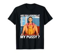 Funny Pussy Meme Adult Girls Pun Are You Looking at My Pussy Camiseta