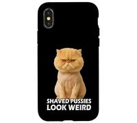 Funny Pussy Meme Pun Adult Joke Hilarious Shaved Pussies Carcasa para iPhone X/XS