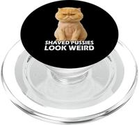 Funny Pussy Meme Pun Adult Joke Hilarious Shaved Pussies PopSockets PopGrip para MagSafe