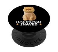 Funny Pussy Meme Pun Adult Joke Hilarious Shaved Pussy Joke PopSockets PopGrip Adhesivo