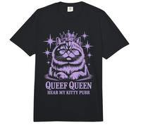 Funny Queef Queen Hear My Kitty Purr Funny Cat Mujeres Hombres Comfort Colors Adult Heavyweight T-Shirt