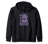 Funny Queef Queen Hear My Kitty Purr Funny Cat Mujeres Hombres Sudadera con Capucha