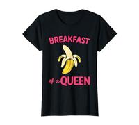 Funny Queen Girl Adult Sport Quote Breakfast of Champions Camiseta