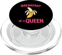 Funny Queen Girl Adult Sport Quote Breakfast of Champions PopSockets PopGrip para MagSafe