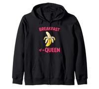 Funny Queen Girl Adult Sport Quote Breakfast of Champions Sudadera con Capucha