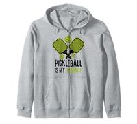 Funny Quote Pickleball is My Therapy Vintage Sudadera con Capucha