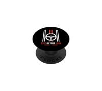 Funny Quote Road Trip Driving Mindset Stay In Your Lane PopSockets PopGrip Adhesivo