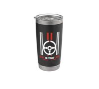 Funny Quote Road Trip Driving Mindset Stay In Your Lane Vaso térmico de acero inoxidable de doble pared