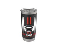 Funny Quote Road Trip Driving Mindset Stay In Your Lane Vaso térmico de acero inoxidable de doble pared