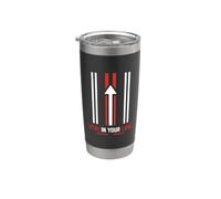 Funny Quote Road Trip Driving Mindset Stay In Your Lane Vaso térmico de acero inoxidable de doble pared