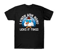 Funny Quotes I Know How Many Licks It Takes Humor Bird Retro Unisex T-ShirtBlackM