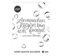 Funny Quotes-Kalender 2027: Wandkalender 50x70 cm mit witzigen Sprüchen in Schwarzweiß-Typografie von Carolin Magunia