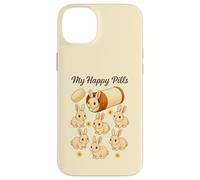 Funny Rabbit Bunny My Happy Pills Animal Lover Niños Niñas Carcasa para iPhone 14 Plus