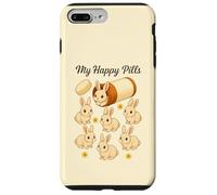 Funny Rabbit Bunny My Happy Pills Animal Lover Niños Niñas Carcasa para iPhone 7 Plus/8 Plus