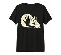 Funny Rabbit Shirt Animal Bunny Lover Shadow Play Pun Gift Camiseta Premium