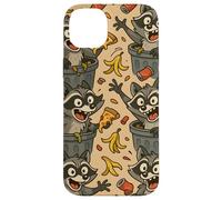 Funny Raccoon Cartoon Trash Panda Chaos Meme Art Carcasa para iPhone 14 Plus