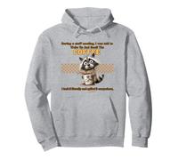 Funny Raccoon Coffee Lover Office Humor Quote Sudadera con Capucha