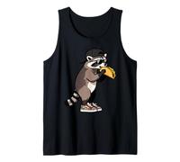 Funny Raccoon, Common Raccoon Eating a Taco Camiseta sin Mangas