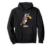 Funny Raccoon, Common Raccoon Eating a Taco Sudadera con Capucha