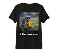 Funny Raccoon Congo DR Soccer Fan Futbol Humor Camiseta Premium