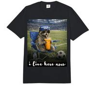 Funny Raccoon Congo DR Soccer Fan Futbol Humor Comfort Colors Adult Heavyweight T-Shirt