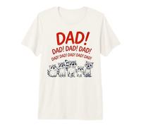 Funny Raccoon Dad Yelling Raccoons Father's Day Camiseta Premium