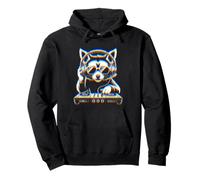 Funny Raccoon DJ with Headphones and Turntable Sudadera con Capucha