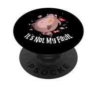 Funny Raccoon It's Not My Fault PopSockets PopGrip Adhesivo