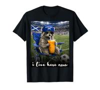 Funny Raccoon Scotland Soccer Fan Futbol Humor Camiseta
