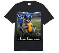 Funny Raccoon Scotland Soccer Fan Futbol Humor Comfort Colors Adult Heavyweight T-Shirt