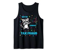 Funny Raccoon se va a cometer bromas de fraude Fiscal para contadores Camiseta sin Mangas