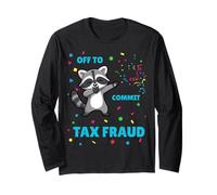 Funny Raccoon se va a cometer bromas de fraude Fiscal para contadores Manga Larga