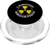 Funny Radiation Cancer Awareness Survived Radiation Warrior PopSockets PopGrip para MagSafe