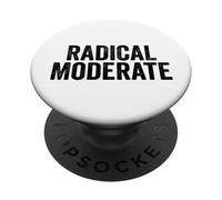 Funny Radical Moderate Republican Democrat Politics Design PopSockets PopGrip Adhesivo