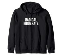 Funny Radical Moderate Republican Democrat Politics Design Sudadera con Capucha